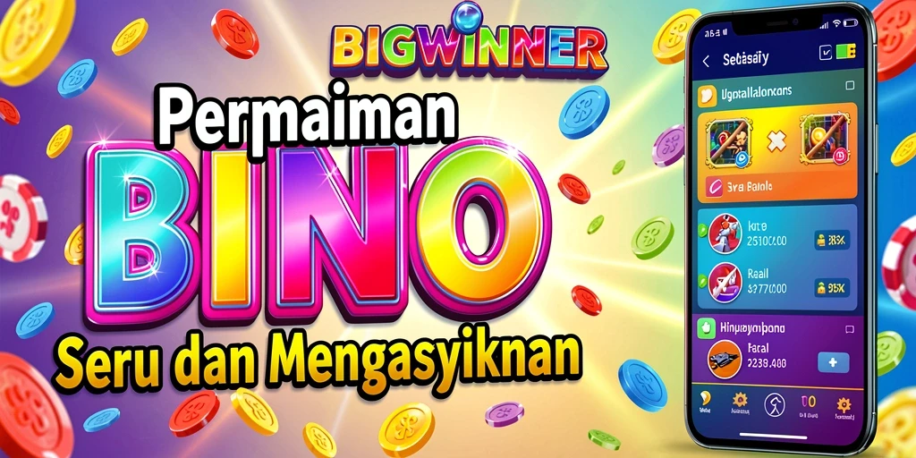 Tampilan seru dari permainan Bingo di BIGWINNER.