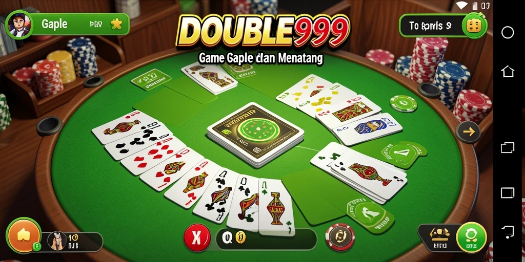 Tampilan gameplay Gaple yang menarik dan interaktif.