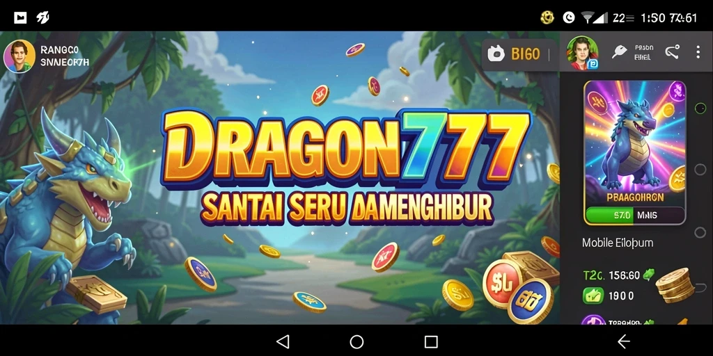Tangkapan layar gameplay seru dalam DRAGON777 dengan grafis yang menawan.