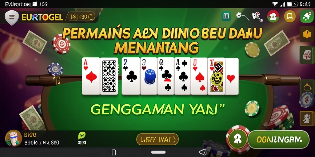 Tampilan seru gameplay Domino di EUROTOGEL.