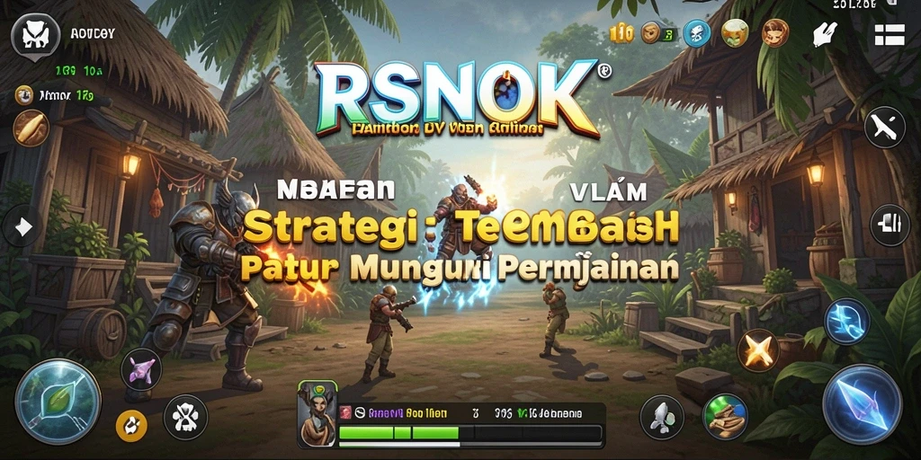 Screenshot RSNOK menampilkan aksi strategis dan grafis mendetail.